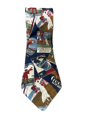 Kenneth Gordon golf hand sewn silk made in USA tie